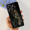 For Tecno Spark 20 Pro Case Liquid Silione Soft TPU Matte Cover Phone Mask On Spark20 20Pro 4G Luxury Pattern Cat Flower Cartoon