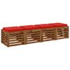 4 Piece Seat Cushions VUGHT 4 Pcs 100percent  Polyester Red