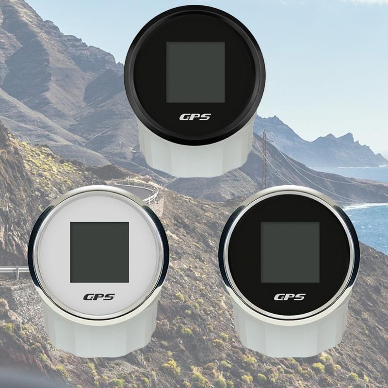 Digital Map Speed Gauges 52mm Display Real Time Navigation Data Trip Odometer Digital Speed Meter for Car Boat Motorcycle