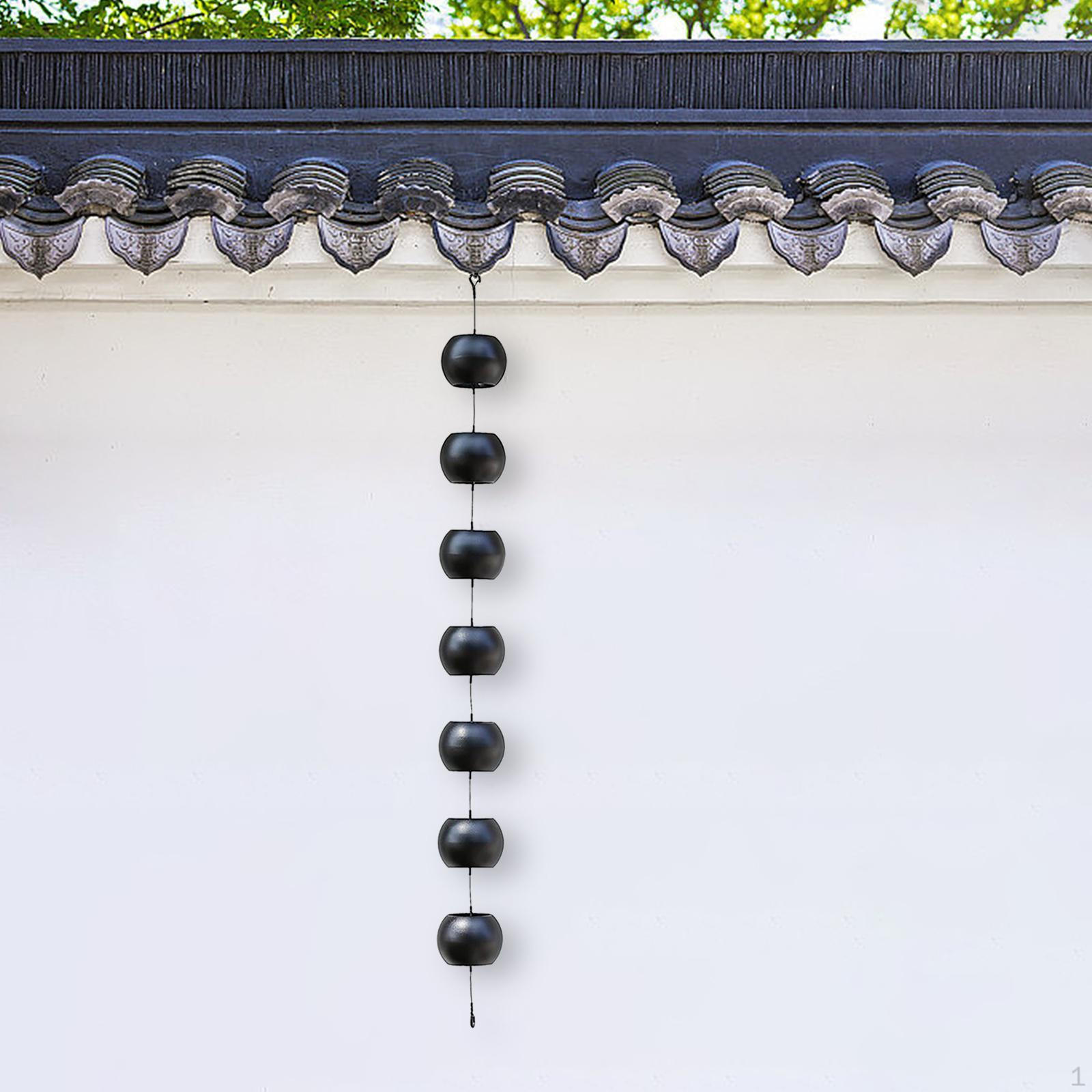 

Элегантные дождевые цепи для желобов и водосточных труб — стильный домашний декор на открытом воздухе Round Shape