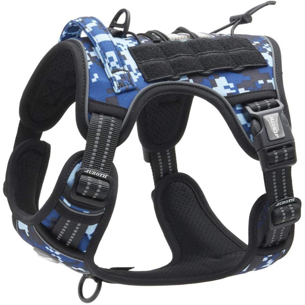 Nylon dog chest strap medium and large dog tactical dog strap leash anti-strangulation pet chest and back collar