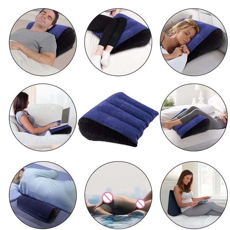 Triangle Pillow Couples Positions Aid Cushione Inflatable Air Husband And Wife Exotic Night Seat Sport Bed Wedge Adult Love