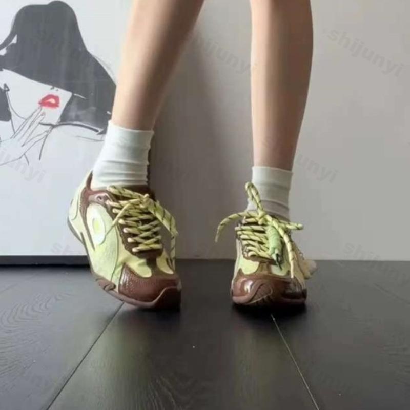Women's Sneakers Spring Autumn New Lightweight Comfortable Non Slip Casual Shoes Fashion Cross Tied Outdoor Luxury Flats