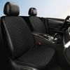 New Linen Car Seat Cushion Three Piece Set, Four Season Universal Anti Slip Five Seat Backrest Car Seat Cushion, Summer Cushion