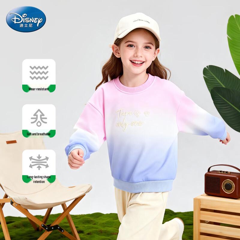Disney Girls' Gradient Crewneck Sweatshirt