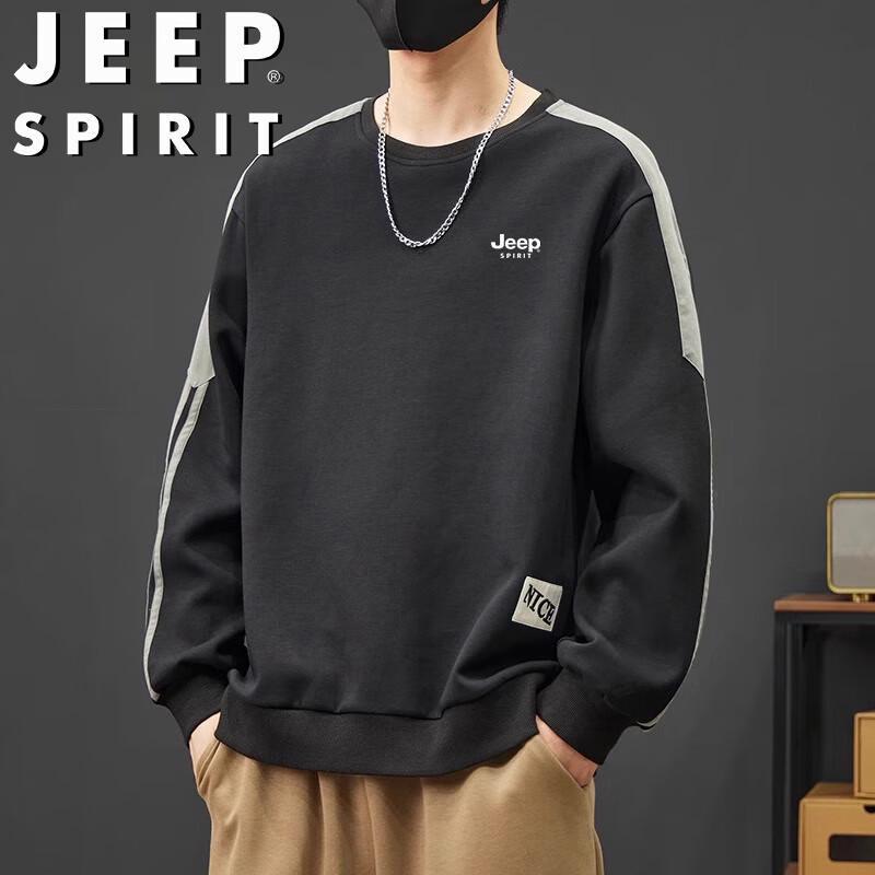 JEEP SPIRIT Men's Casual Pullover Sweatshirt