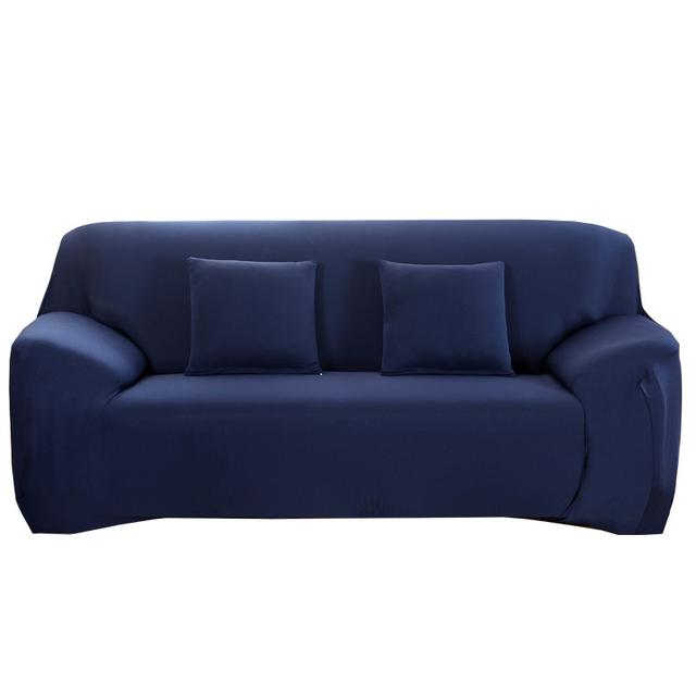 Stretch effen kleur bankhoezen voor woonkamer antislip bankhoes bankhoes voor huisdieren kinderen sectionele L-vormige hoes Small(90-140cm)1pc