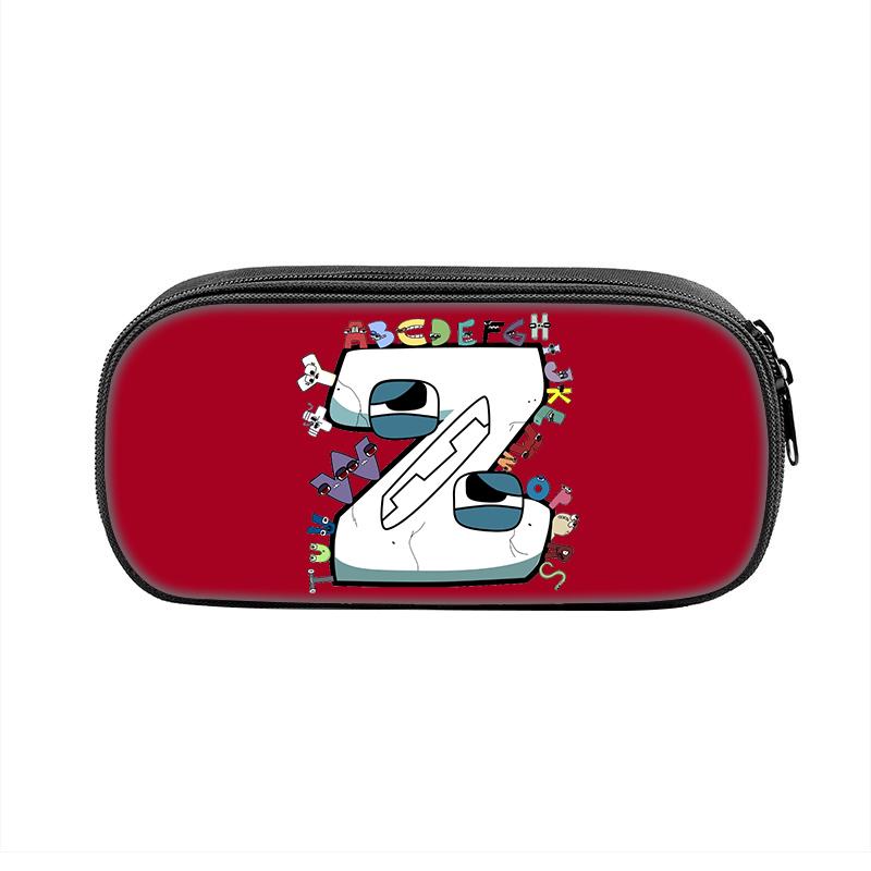 Game Alphabet Lore Cases Fun Cartoon Anime Pen Box Bag for Student Big Capacity School Supplies Zipper Pencilcases