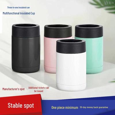 12oz Stainless Steel Vacuum Insulated Can Cooler and Ice Bucket Sleeve