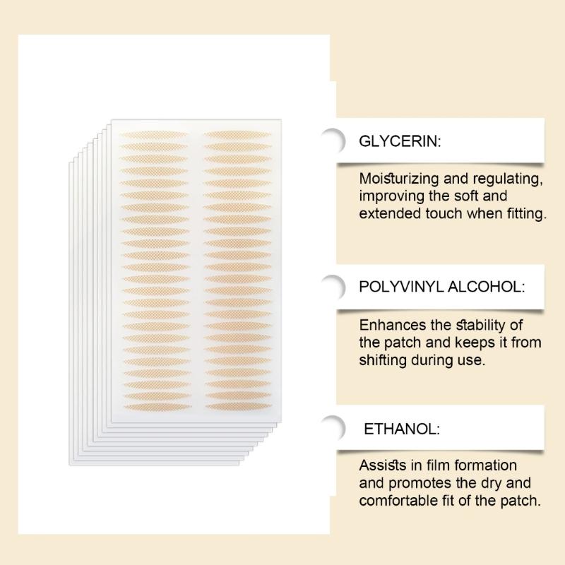 Seamless Double Eyelid Strips With Airflow Materials Not Adhesive Needed For Sensitives Skin Daily Use