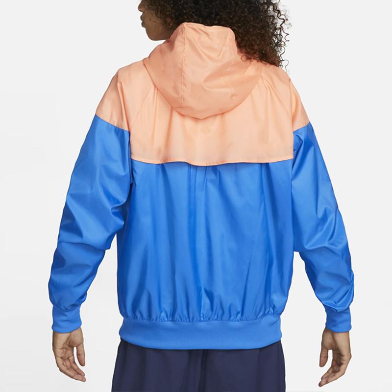 Nike Colorblock Zip Windbreaker Jacket Men Jackets Blue DA0001-403