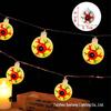 Halloween LED String Lights - Pumpkin, Spider, Ghost, Horror Decor, Marigold Colored Small Lights