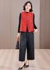 Women's Chic Chinese-Style Jacquard Padded Vest with Stand Collar - Tang Suit Spring/Winter 2026 Collection