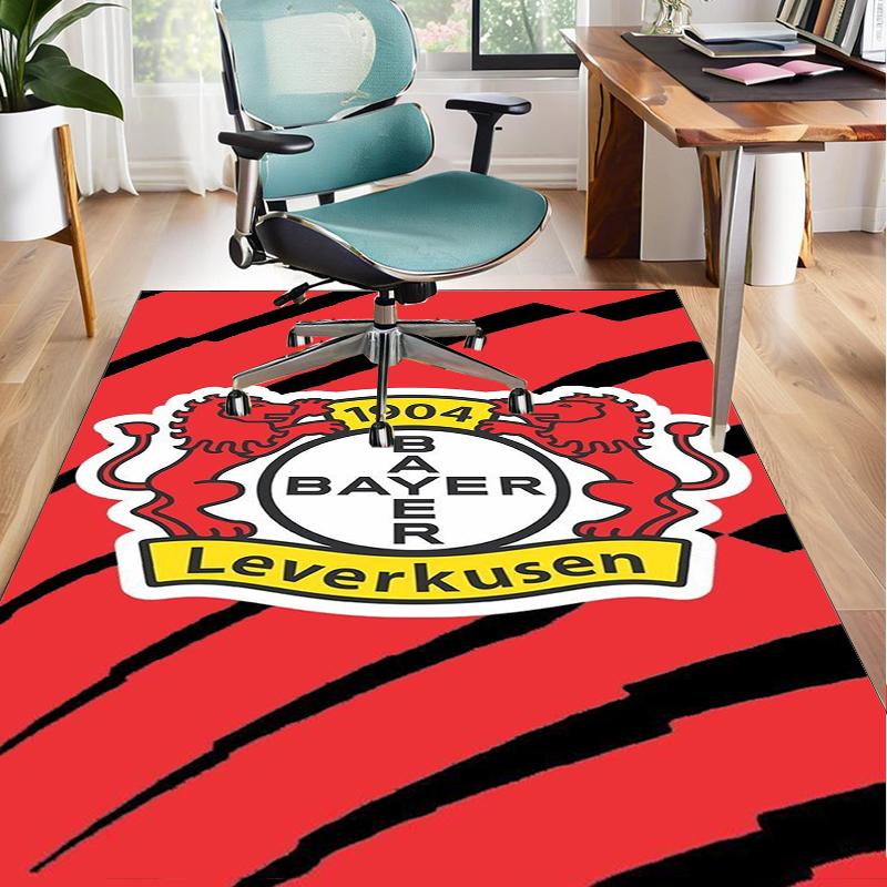 Fußballverein Wappen Löwe Büro Teppich Stuhlmatte, Spielteppich, Geeignet für Eingangsbereich, Schlafzimmer, Wohnzimmer, Schreibtisch, Weihnachtsgeschenk