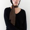 Geegee Brown Leopard Silky Scarf