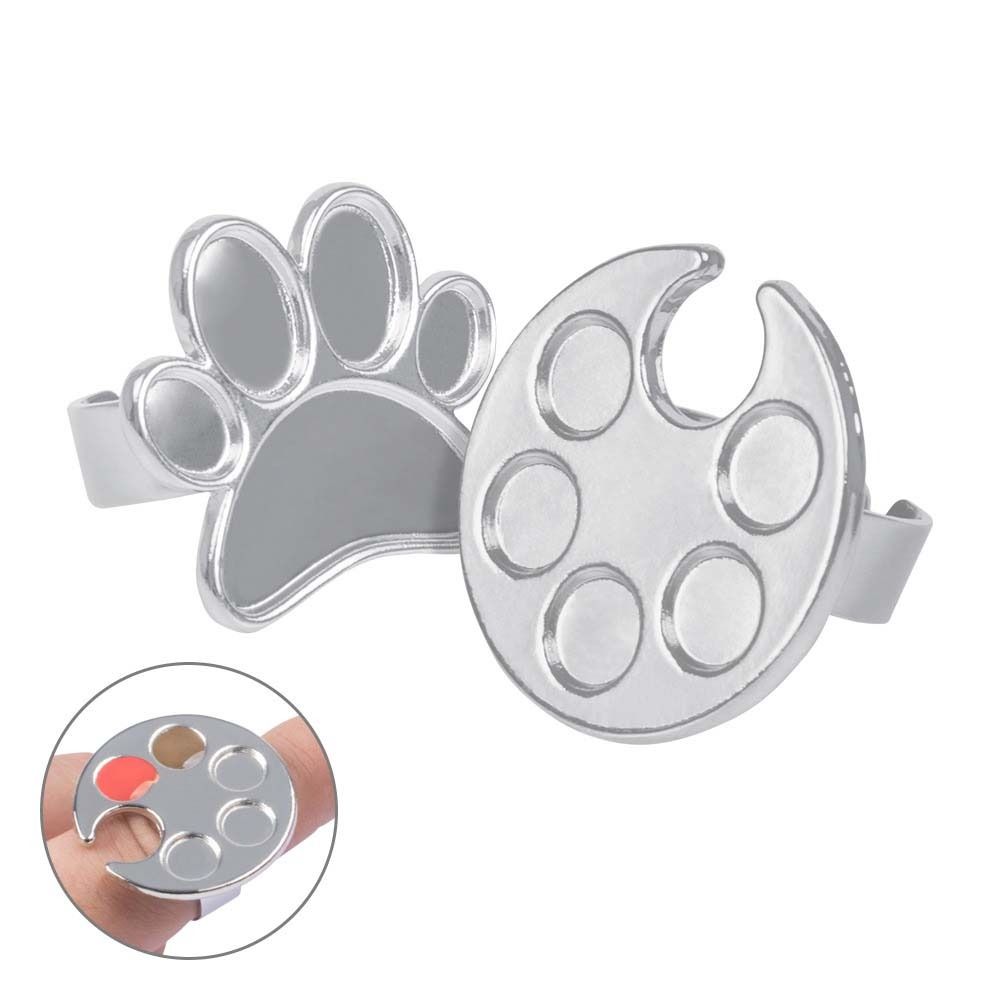 Women Painted Ring DIY Nail Art Nail Color Tool Photograph Tools Nail Display Ring Tips Nail Display Board Nail Art Palette