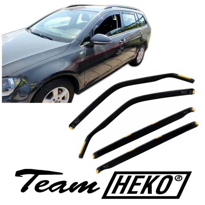 J&;J AUTOMOBILE | Heko Deflecteurs d'air Déflecteurs de Vent Pour Volkswagen Golf 7 Break 2012-2019