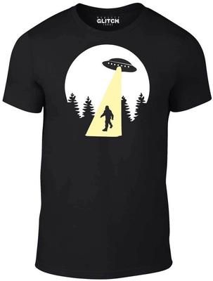 T-shirt Sasquatch Beam Up - T-shirt divertente UFO Alieni retrò cool spazio bigfoot USA
