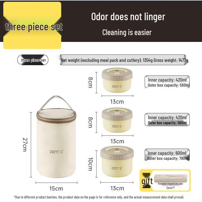 COOKER KING Ceramic Insulated Lunch Box