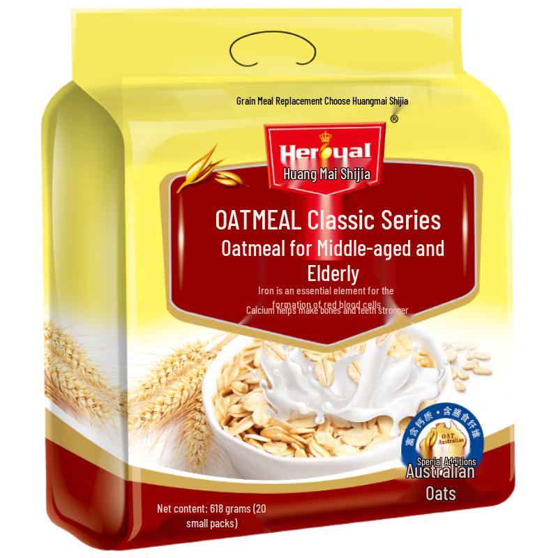 Huang Mai Shi Jia Instant Oatmeal Meal Replacement, 2 x 618g