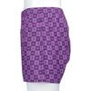 Emporio Armani Checkered Eagle Cotton Woven Trunks (M/L), Front-Opening, Men's Underwear, Size M (Japanese Size), 54250001, Purple, Size 73