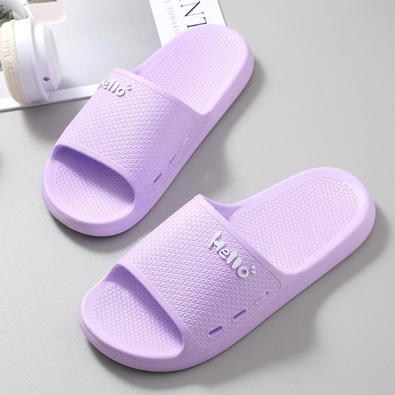 Damen Sommerschuhe einfach, Herren weiche Hausschuhe, rutschfeste Sandalen für Paare Badezimmer, bequeme Outdoor-Strandschuhe für Erwachsene