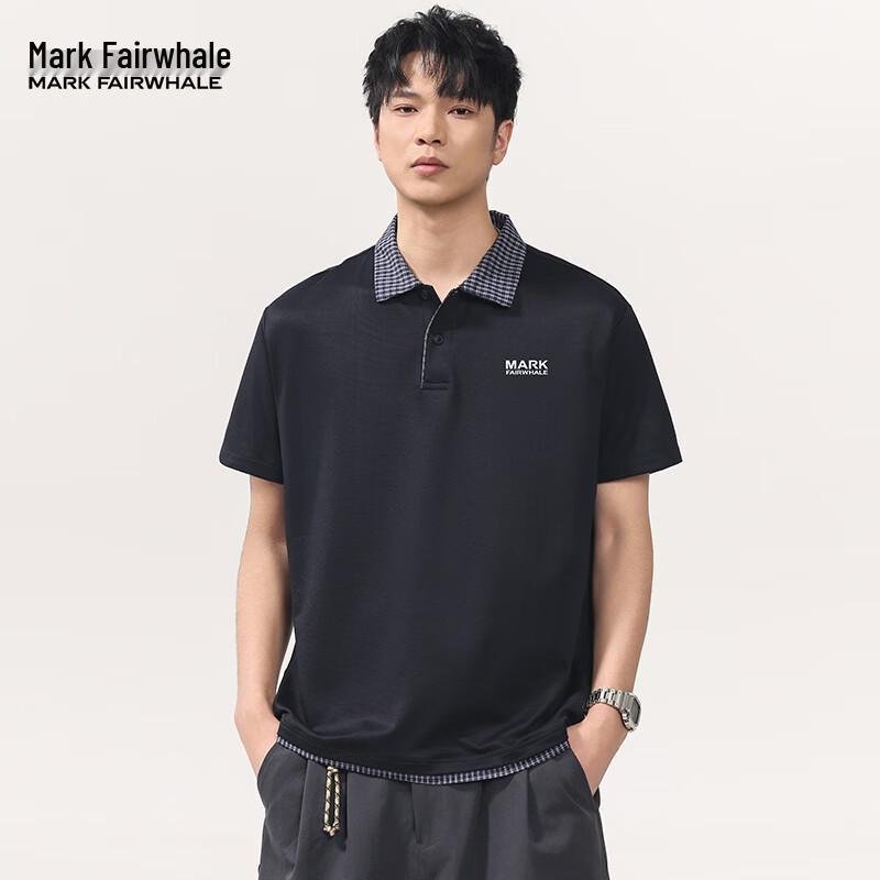 MARK FAIRWHALE Men s Loose Fit Short Sleeve Polo Shirt L