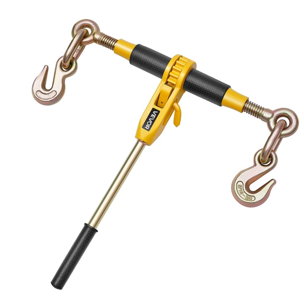 VEVOR Ratchet Chain Binder, 8 Mm X 3 M G80 Chains, 3629 Kg Working Load of Ratchet Load Binder, Chains and Binders Set