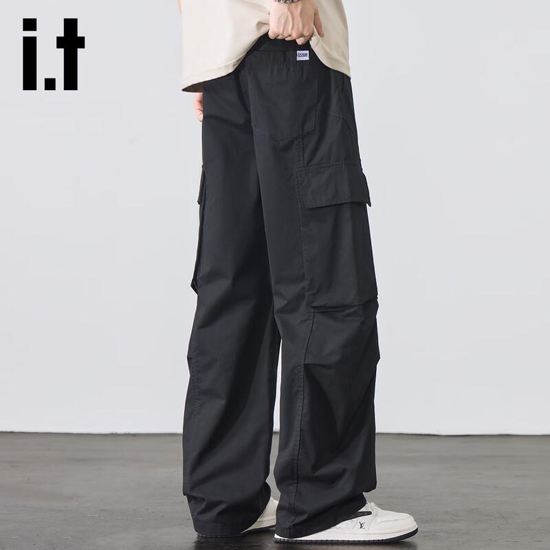 

izzue it Men s Cotton Loose Wide-Leg Cargo Pants 3XL