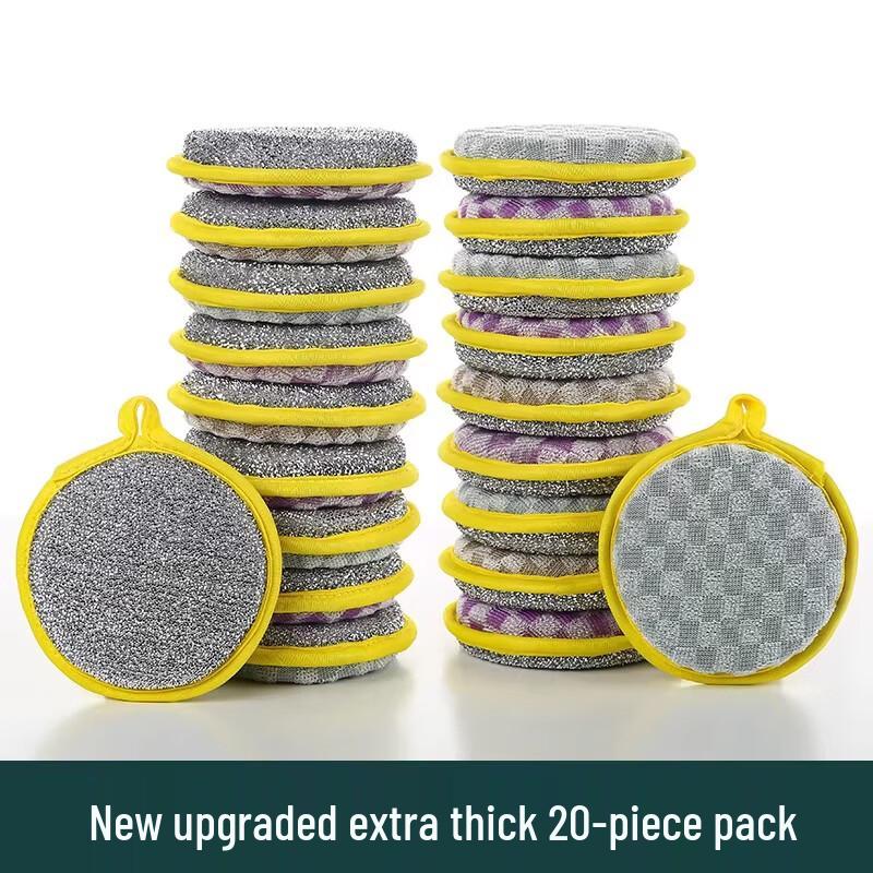 Miaojiayi 20-Pack Double-Sided Dish Scrubber Sponges