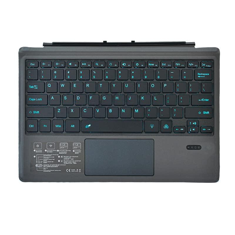 

качественная клавиатура Surface Pro Bluetooth 7 LED простая в использовании беспроводная клавиатура USB [гарантия 90 дней] 3/4/5/6/7 клавиатура, цвета, подсветка, установка, беспроводная, чёрный