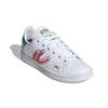 Adidas Stan Smith J Girls Rule - Weiße Kinder-Sneakers Cloud-White Vivid-Green FX5976