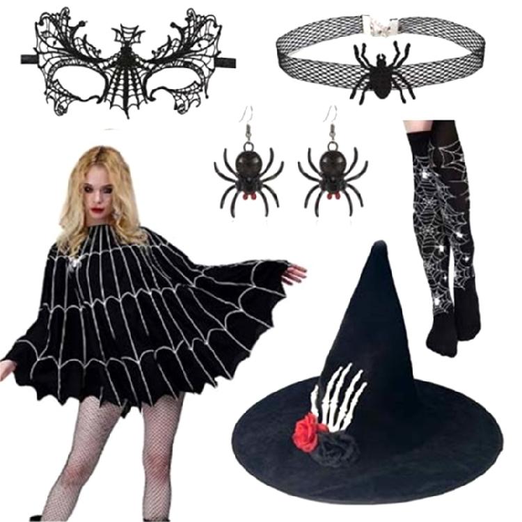 Halloween Witch Cosplay Accessories, Witch Cosplay Costume Accessories for Girl Kid Carnivals, Masquerade, Cosplay Party