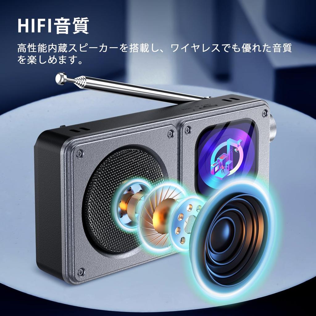 32GB MP3 Expandable up to Bluetooth Portable Player with FM Large Retractable AUX SD Card Alarm and Outdoor Includes Japanese Instruction Manual