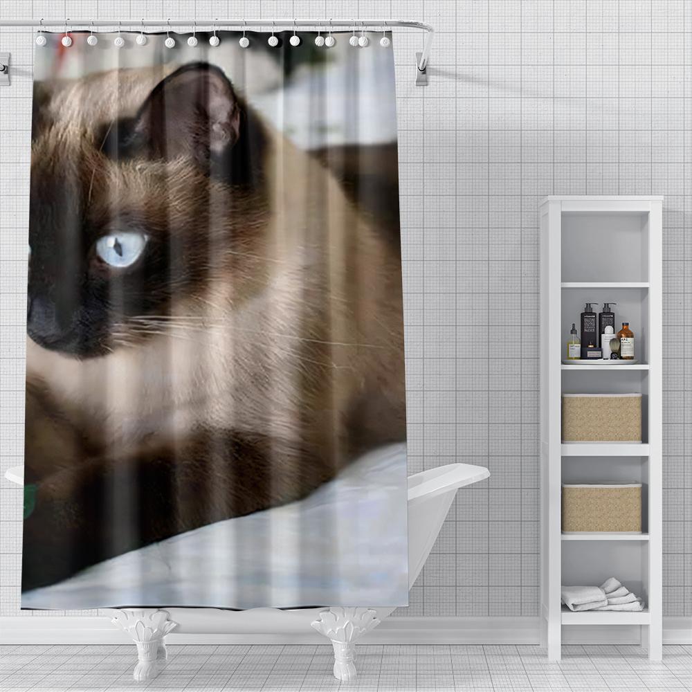 Home Shower Curtains for Bathroom Landscape Animals Waterproof Fabric Bathroom Curtains Modern Shower Curtain 180x200 240x200