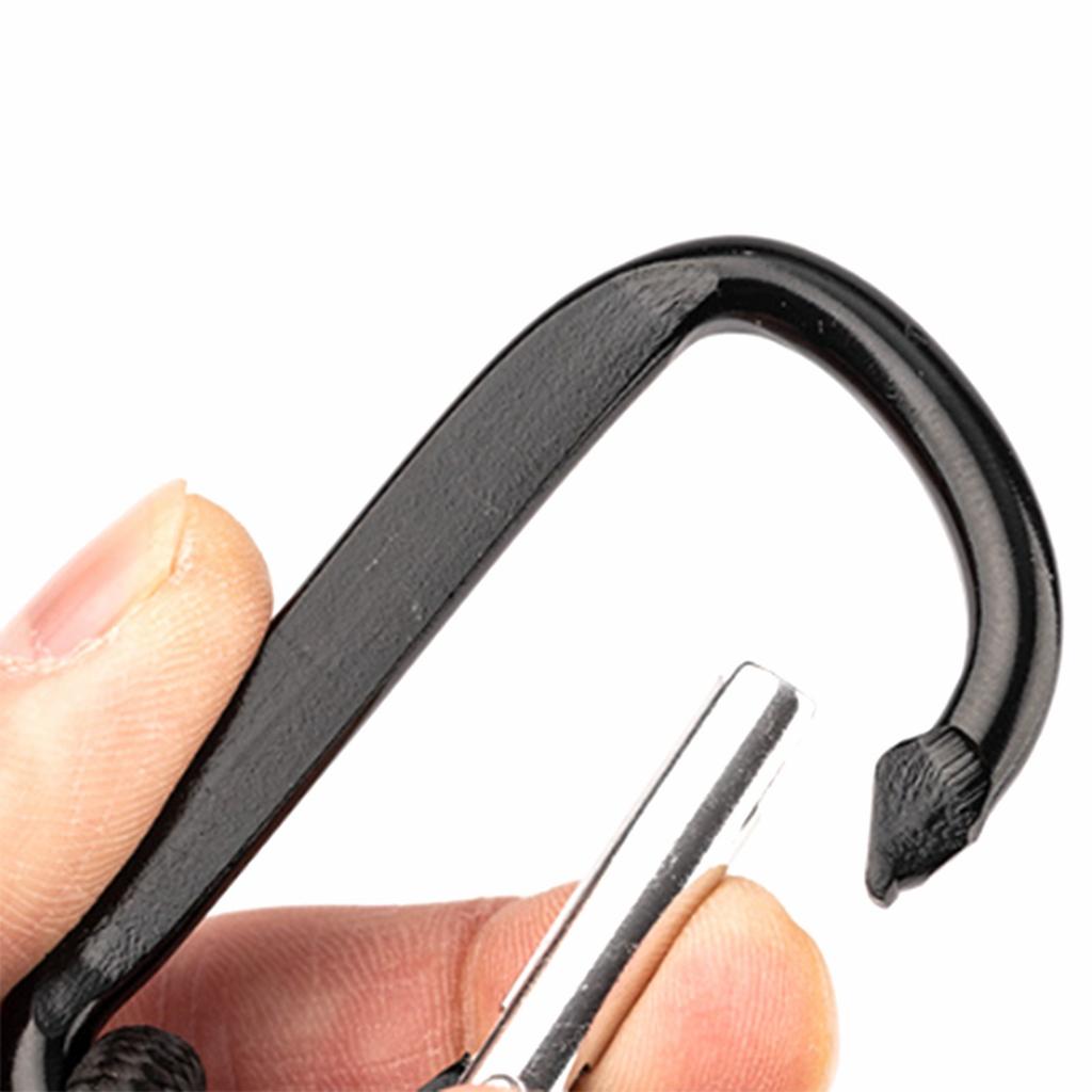 5pcs Tent Fixing Bungee Cord Versatile Elastics Rope Strong Load Bearing Hook with Quickly Attach Carabiner Clip