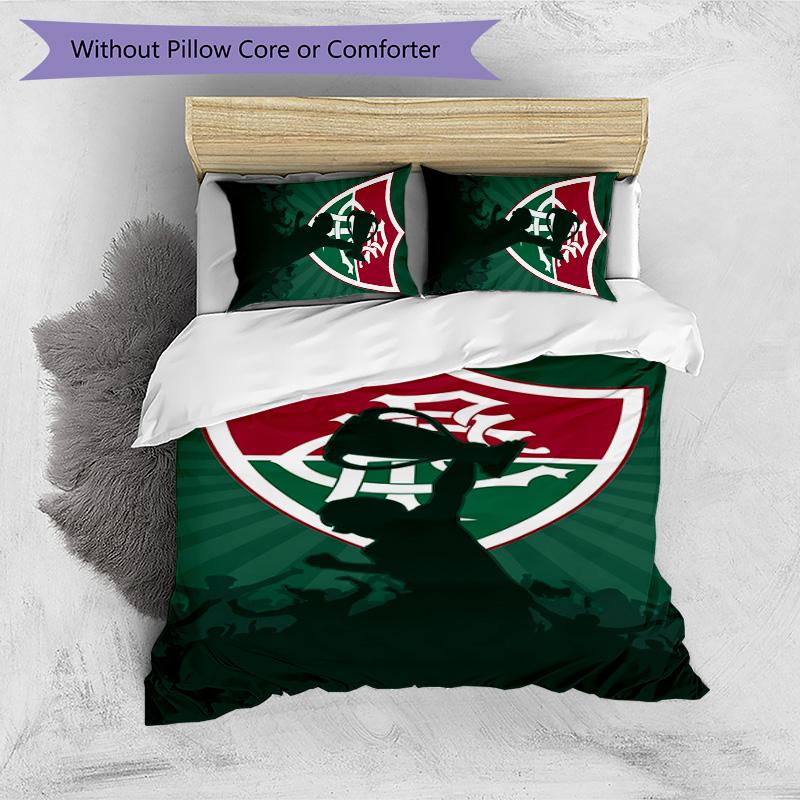 Fluminense FC Printed 3PCS Bedding Set Soft Breathable Duvet Cover Pillowcases Set Washable Bedroom Decor Home Gift