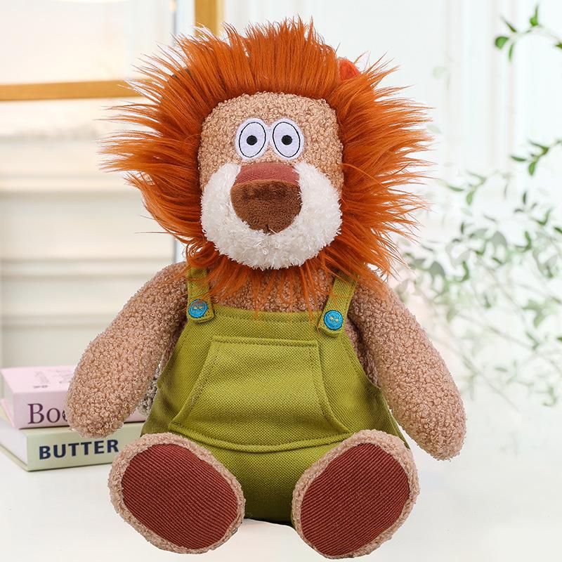 Forest animal doll cute lion elephant plush toy fox rabbit doll children accompany sleeping pillow