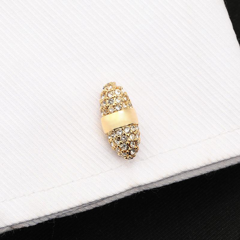 French Shirt Business Cufflinks Crystal Cuff Nails Men'S High-End Shirt Buckles Cuff Buckles Men'S And Women'S Gift Boxes