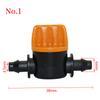 5 Pcs 4/7mm Miniature Valves Homebrew Garden Irrigation Switch Coupling Barbed Slotted Water Hose Valve Garden Water Connectors