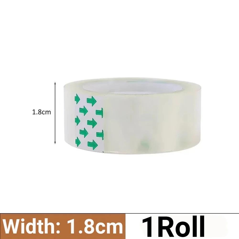 

10/5/3/1 рулон прозрачной ленты, сменные рулоны упаковочной ленты 0,8 см, 1,2 см, 1,8 см, клейкие ленты высокой вязкости, школьные принадлежности для дома