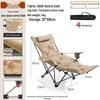 Portable Folding Office Recliner Chair with Leg Rest for Sitting & Sleeping