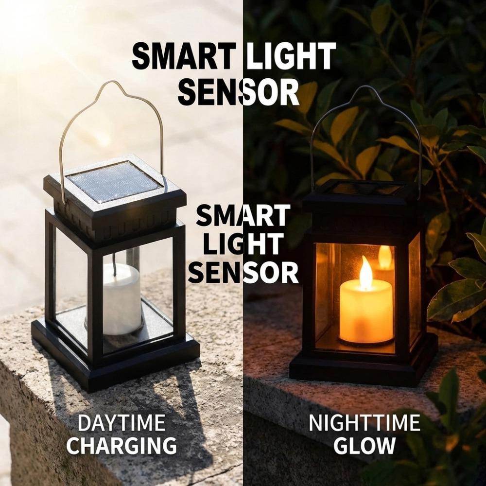 Solar Garden Lights Outdoor Decorative Ground Insert Lantern Warm Atmosphere Solar Powered Landscape Lamp for Yard Patio Christmas Holiday Decoration