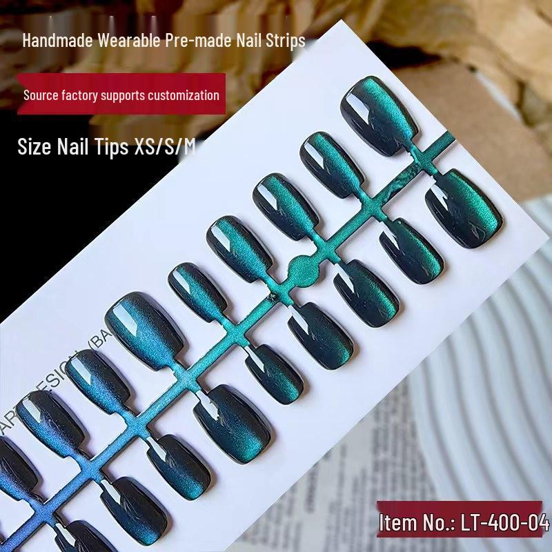 Cat Eye Manicure: 30 Hand-Painted Luxury Nail Strips