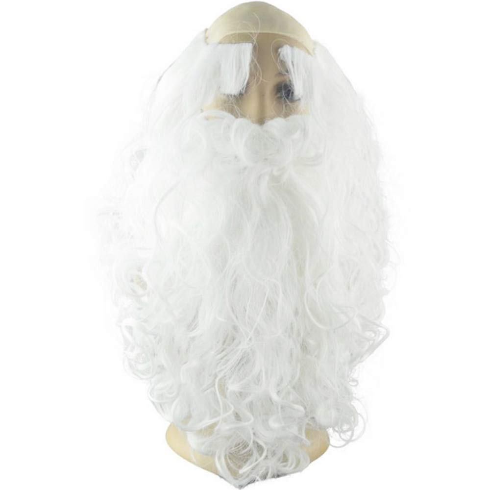 Santa Santa Claus Cosplay Beard and Eyebrow Set [SCGEHA] Beard, Wig,