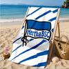 Hertha Bsc Berlin Crest Beach Towel, Quick-drying, Easy To Care For, Suitable for Both Fitness and Beach Vacations,Sports Essential