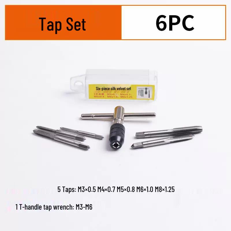 Metric & Imperial Tap and Die Set with Hand Reamer & Tap Holder – Comprehensive Threading Tool Kit.