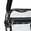 2 ks Odnímatelná průhledná taška přes rameno PVC Průhledná crossbody taška Odolná průhledná kurýrní taška Sportovní