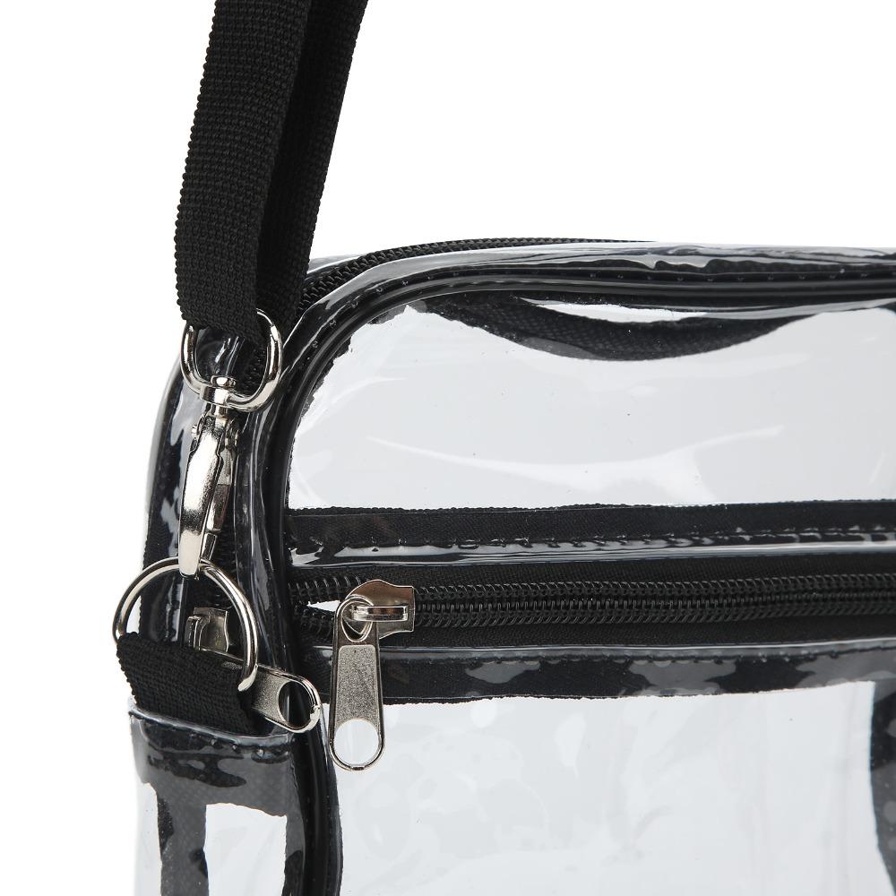2 ks Odnímatelná průhledná taška přes rameno PVC Průhledná crossbody taška Odolná průhledná kurýrní taška Sportovní