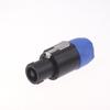 1Pcs Latch Aviation Connector 4-Pole Audio Speaker Plug To 6.5Mm Metal Converter Jack Adapter Male To 1/4" Ts Female Nl4Fc